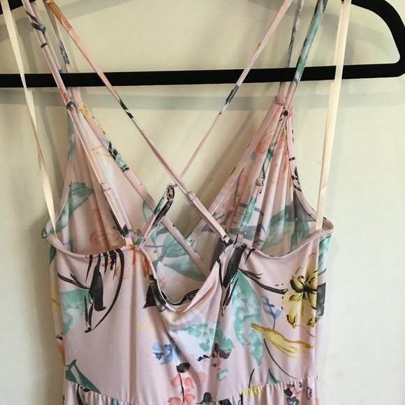 NWOT BCBGeneration Floral Bow Tie Jumpsuit Stretch - Picture 6 of 8